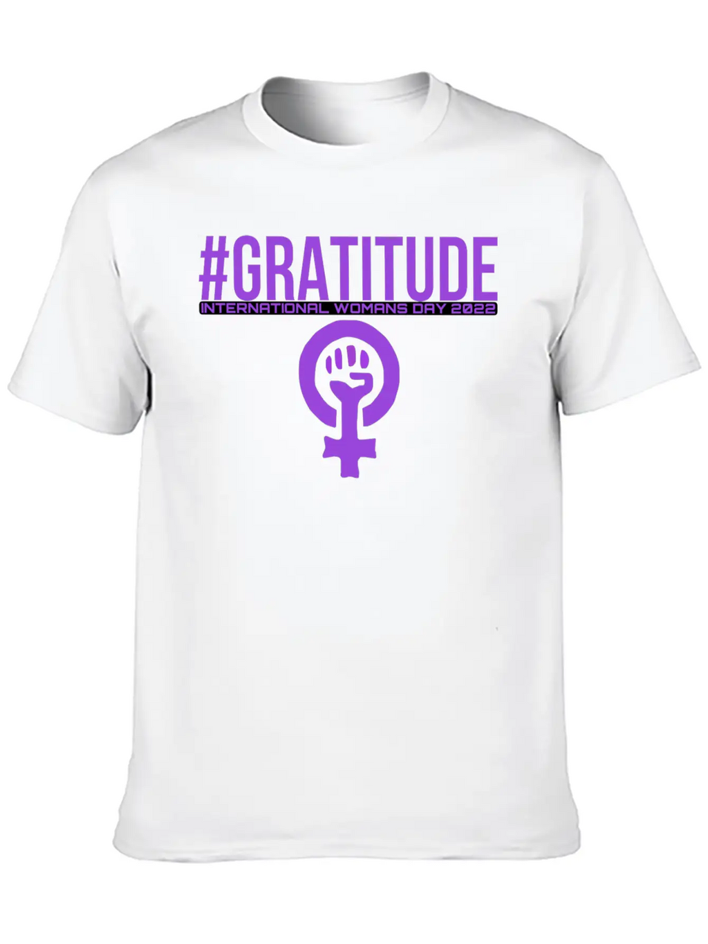 #gratitude Woman’s Day Breathable Soft Cotton T-Shirt – Timeless Casual Look