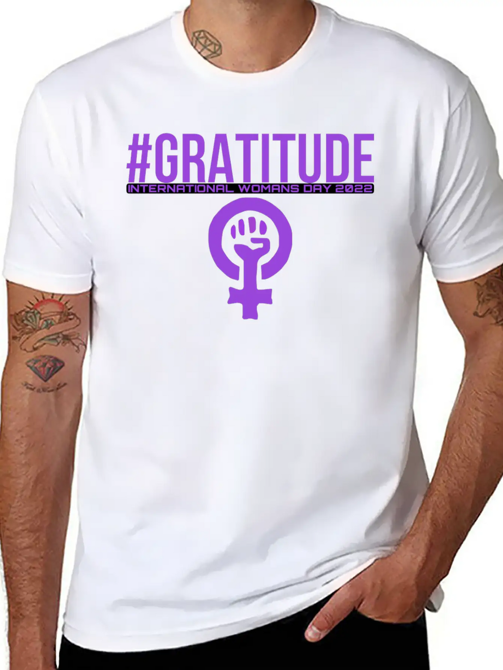 #gratitude Woman’s Day Breathable Soft Cotton T-Shirt – Timeless Casual Look