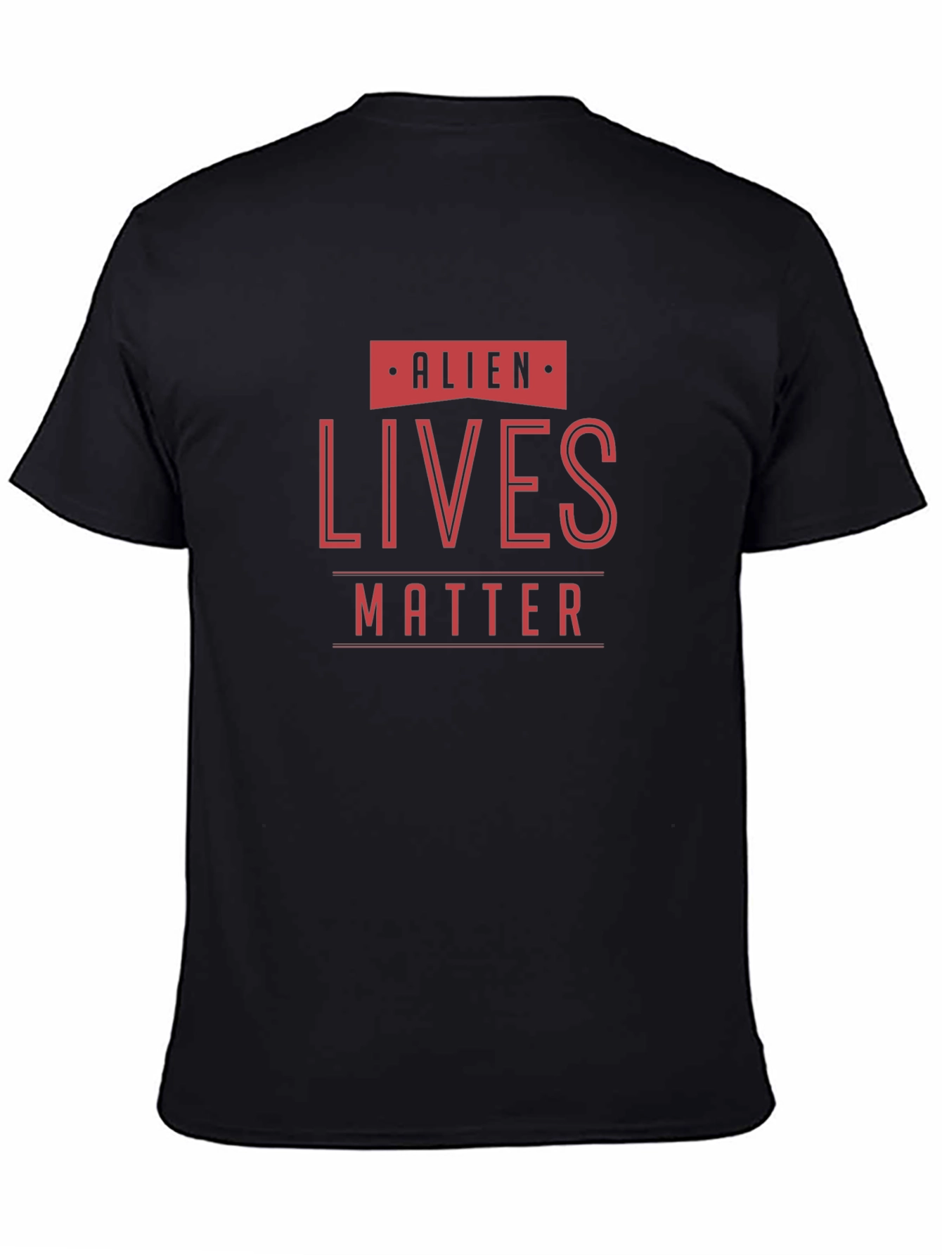 Alien Lives Matter Graphic Tee - Black Cotton Shirt