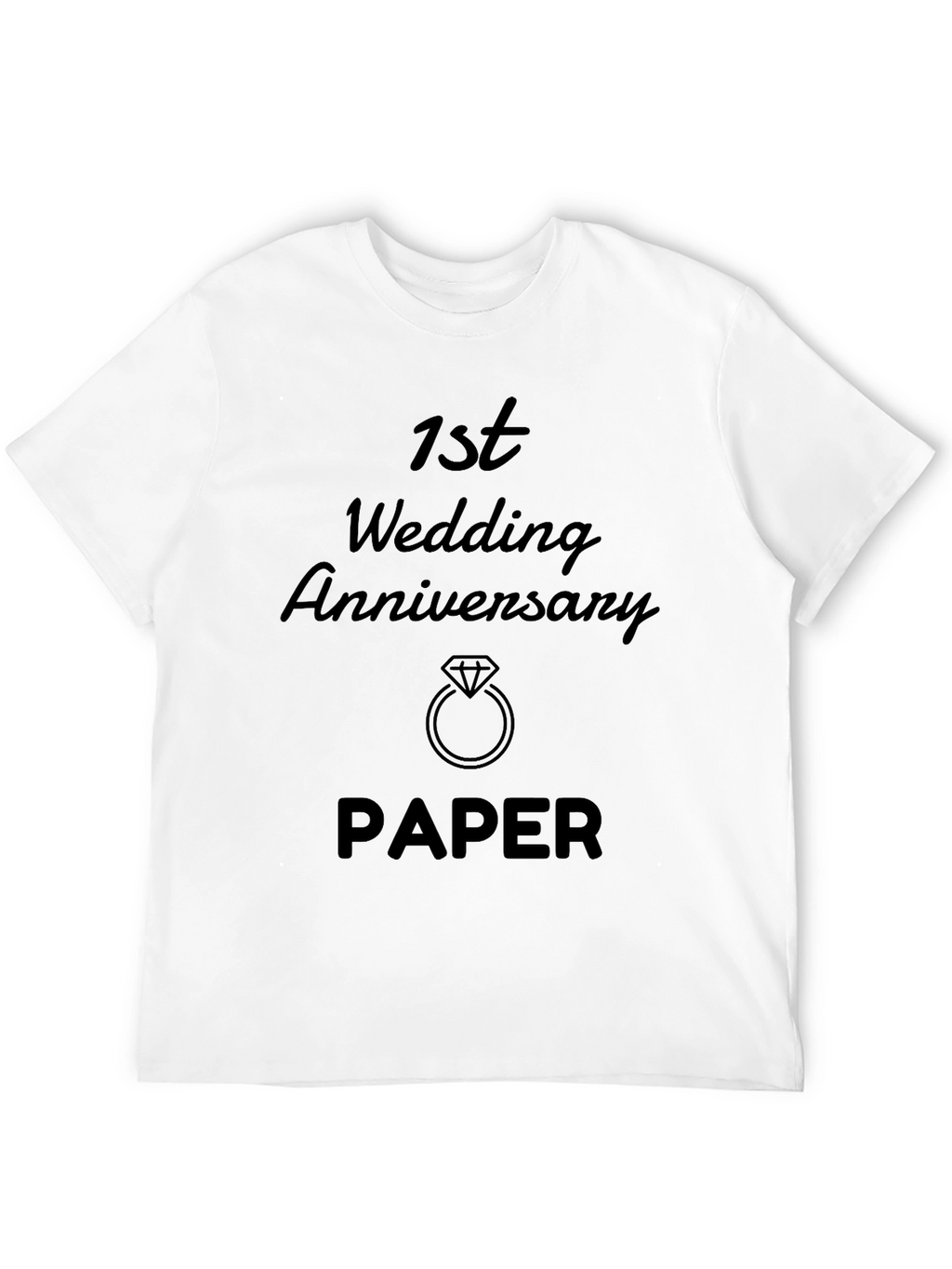 1st Wedding Anniversary Paper Gift T-Shirt