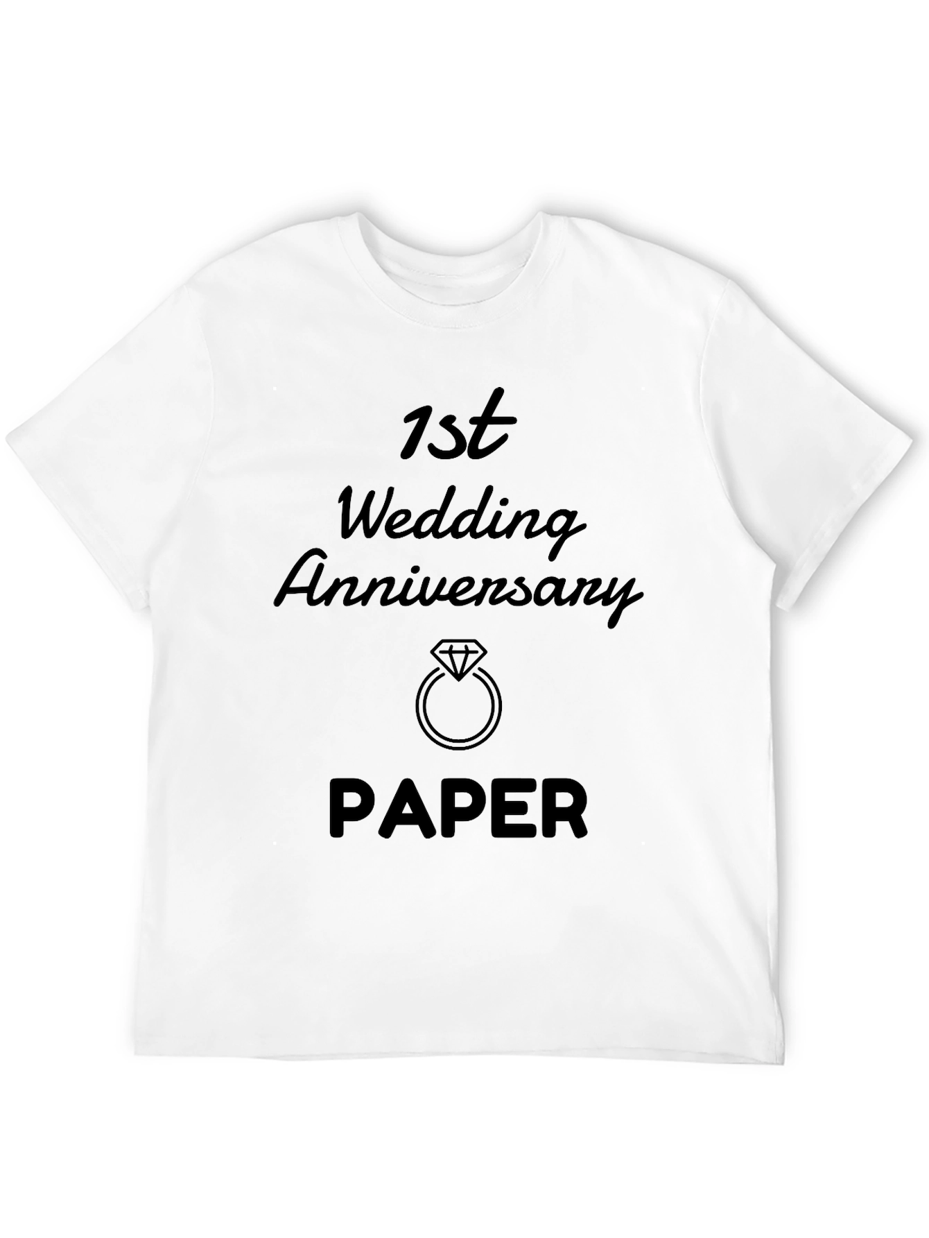 1st Wedding Anniversary Paper Gift T-Shirt