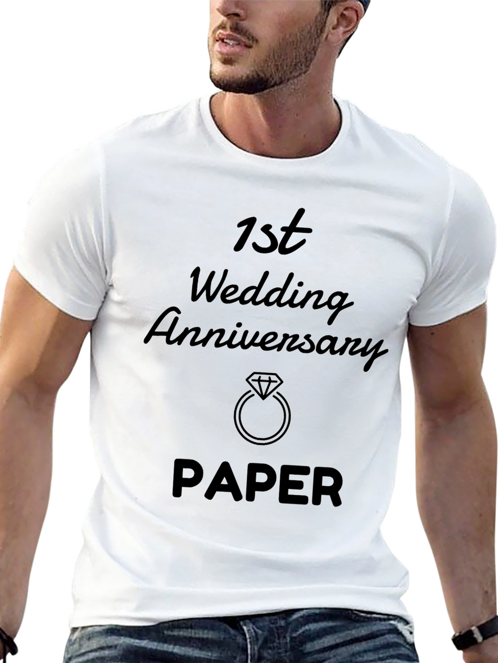 1st Wedding Anniversary Paper Gift T-Shirt