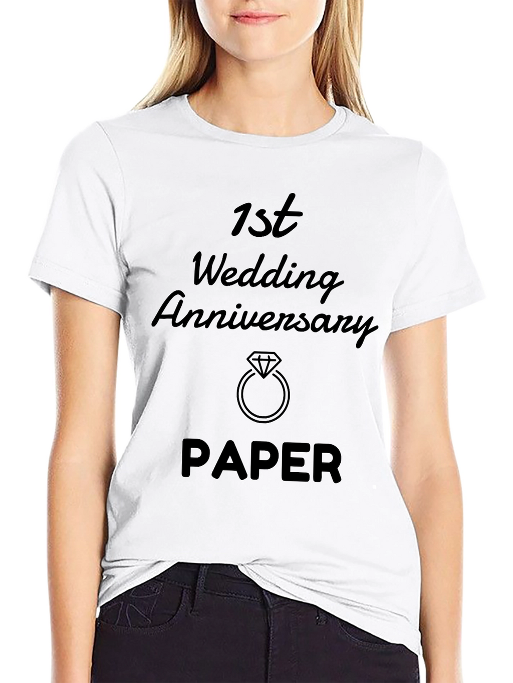 1st Wedding Anniversary Paper Gift T-Shirt