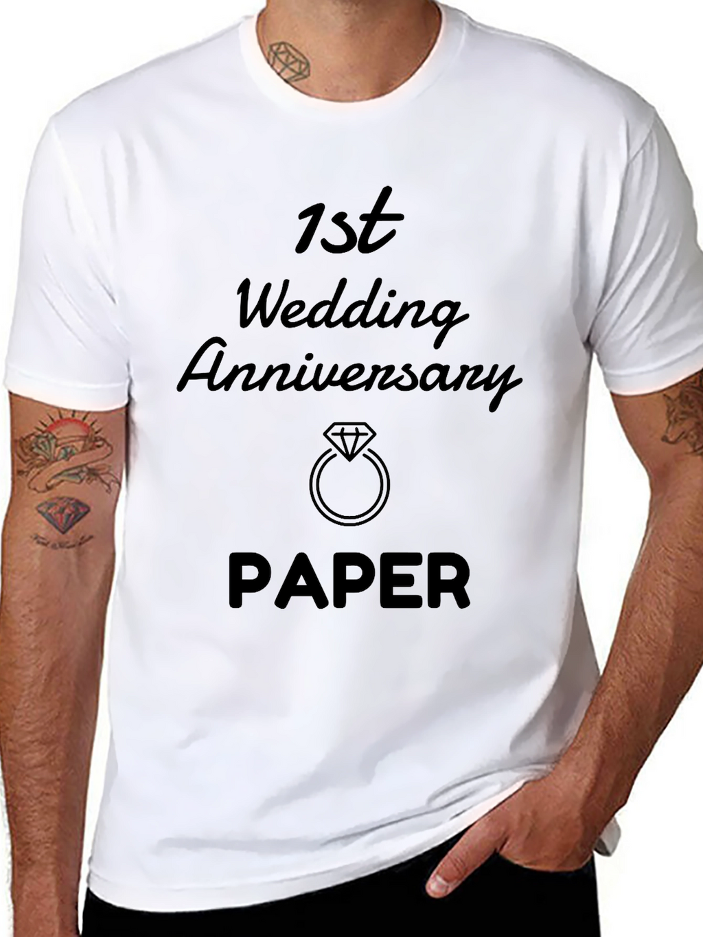 1st Wedding Anniversary Paper Gift T-Shirt