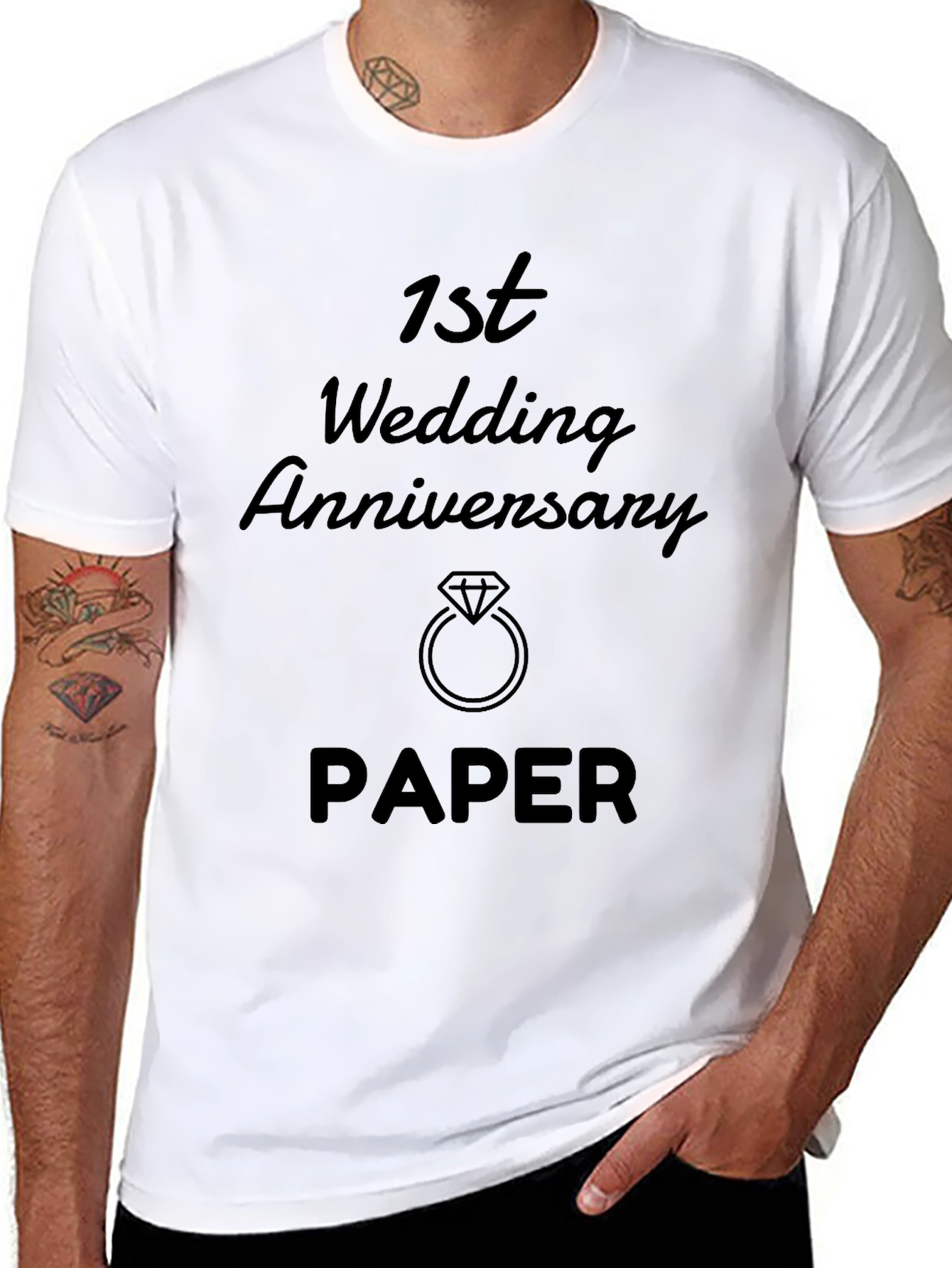 1st Wedding Anniversary Paper Gift T-Shirt