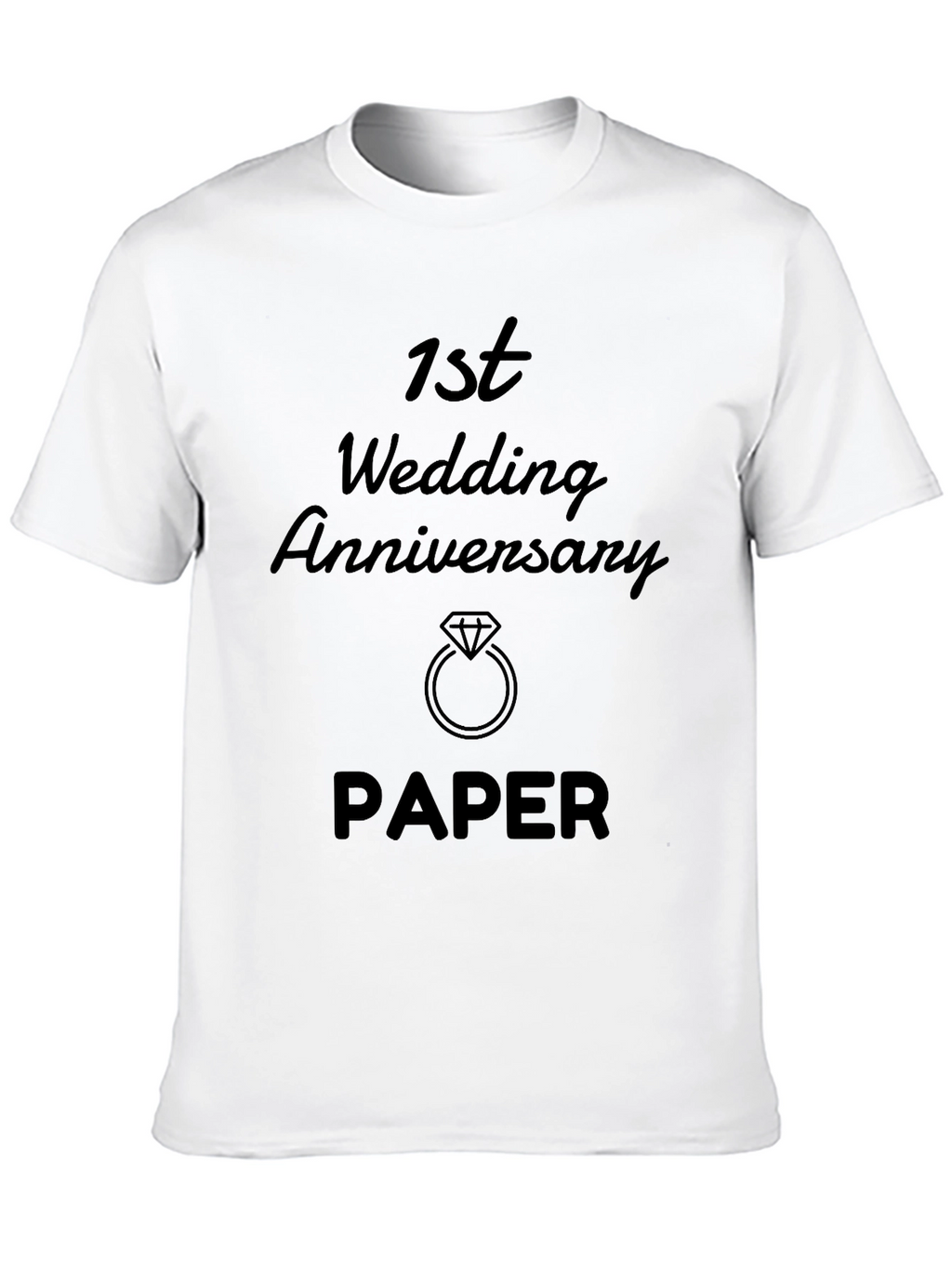 1st Wedding Anniversary Paper Gift T-Shirt