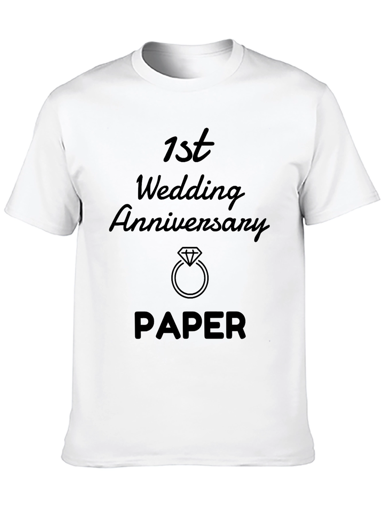 1st Wedding Anniversary Paper Gift T-Shirt
