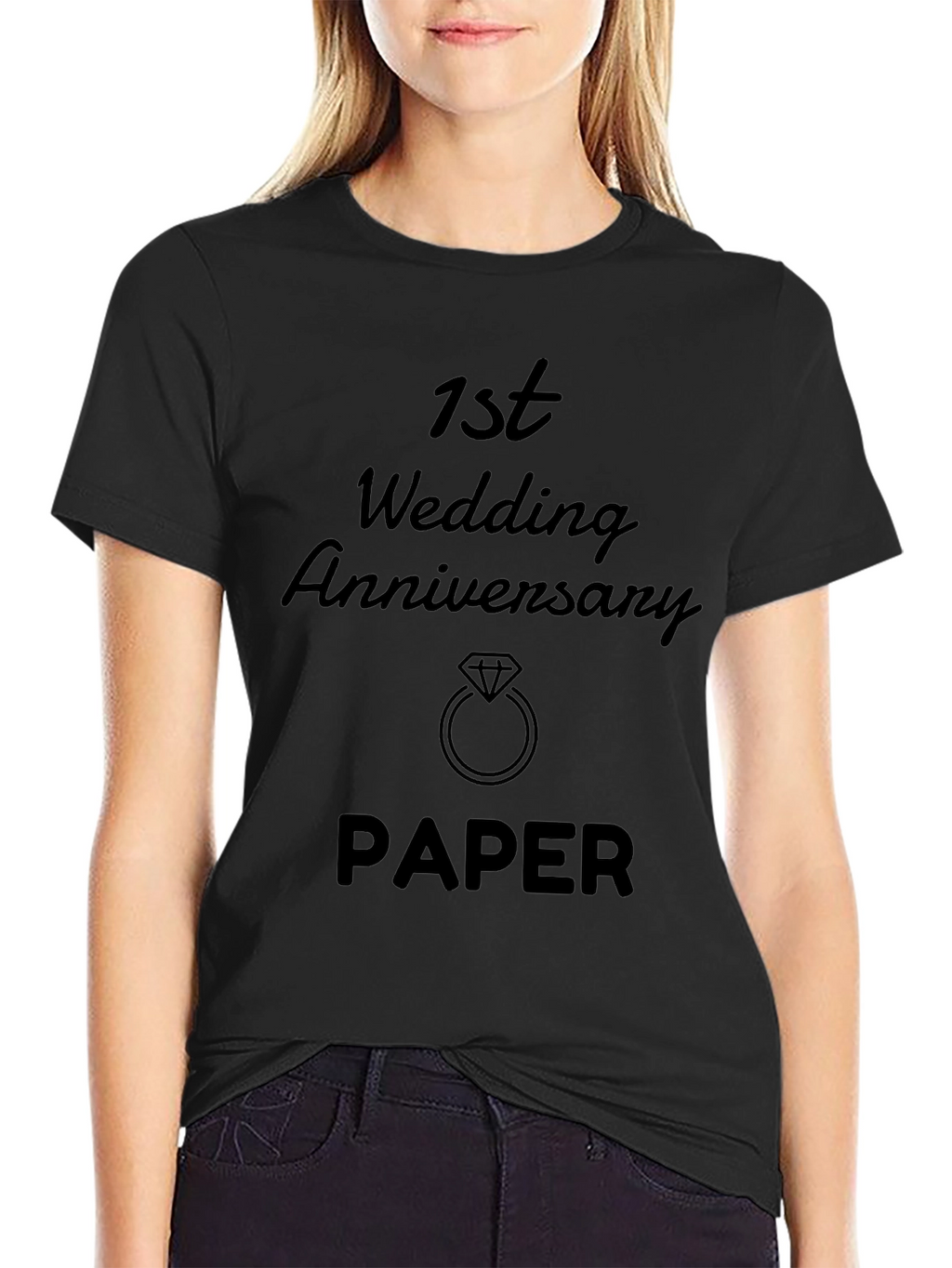 1st Wedding Anniversary Paper Gift T-Shirt