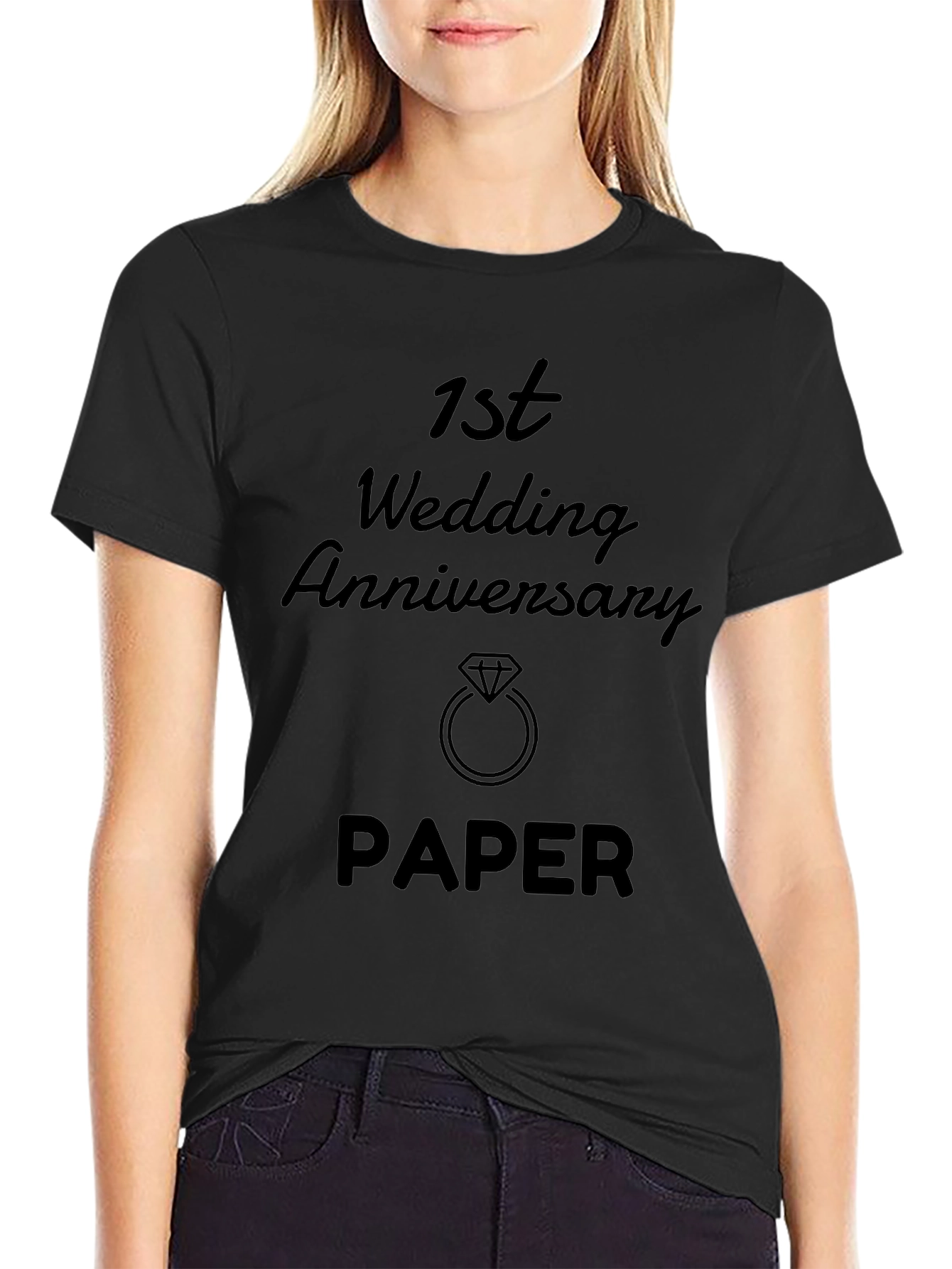 1st Wedding Anniversary Paper Gift T-Shirt