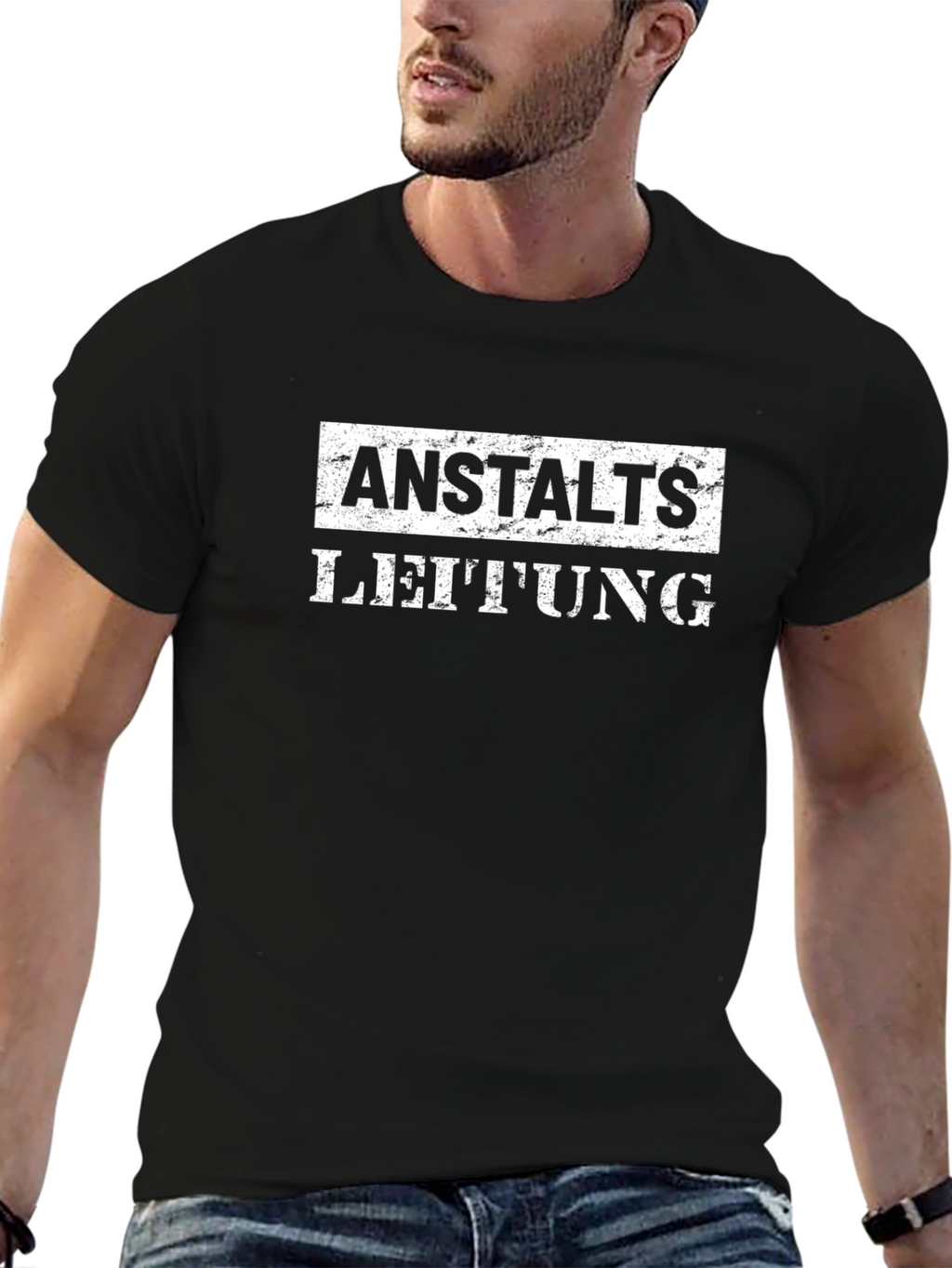 Anstaltsleitung Printed Black T-Shirt