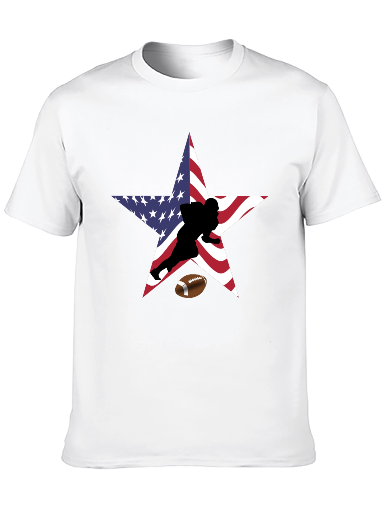 American Football Star Graphic T-Shirt