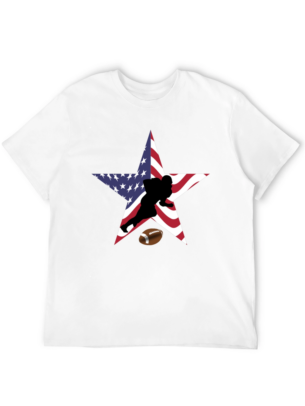 American Football Star Graphic T-Shirt