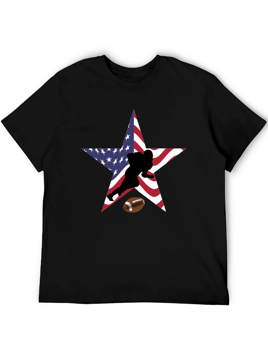 American Football Star Graphic T-Shirt