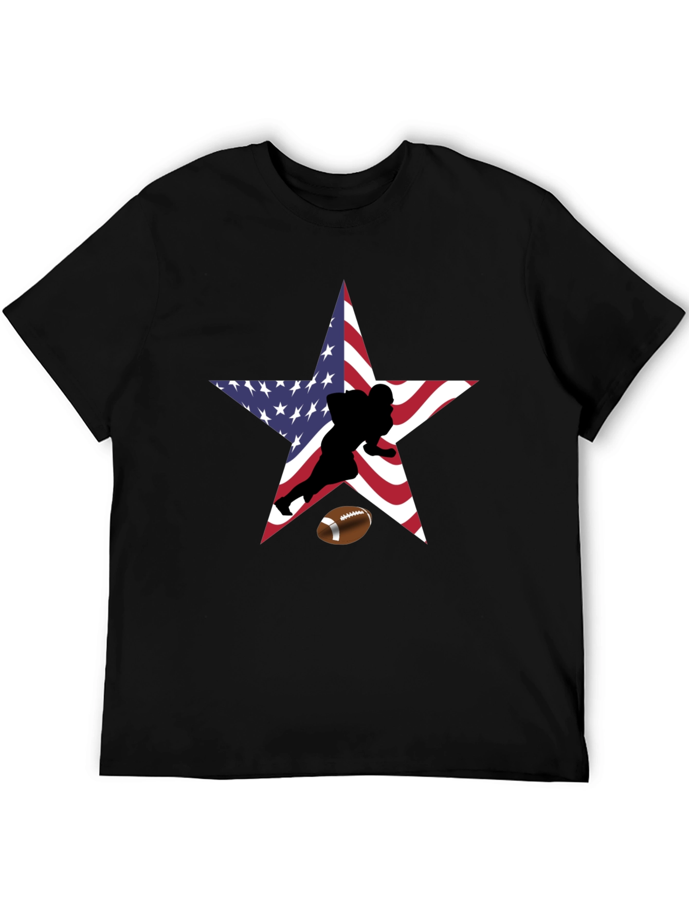 American Football Star Graphic T-Shirt