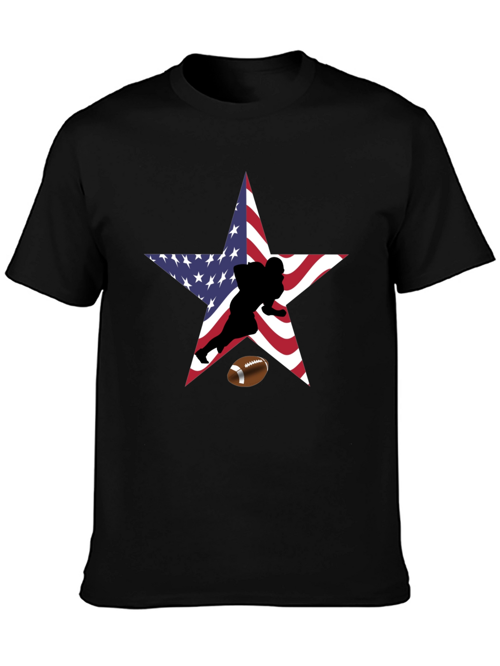 American Football Star Graphic T-Shirt
