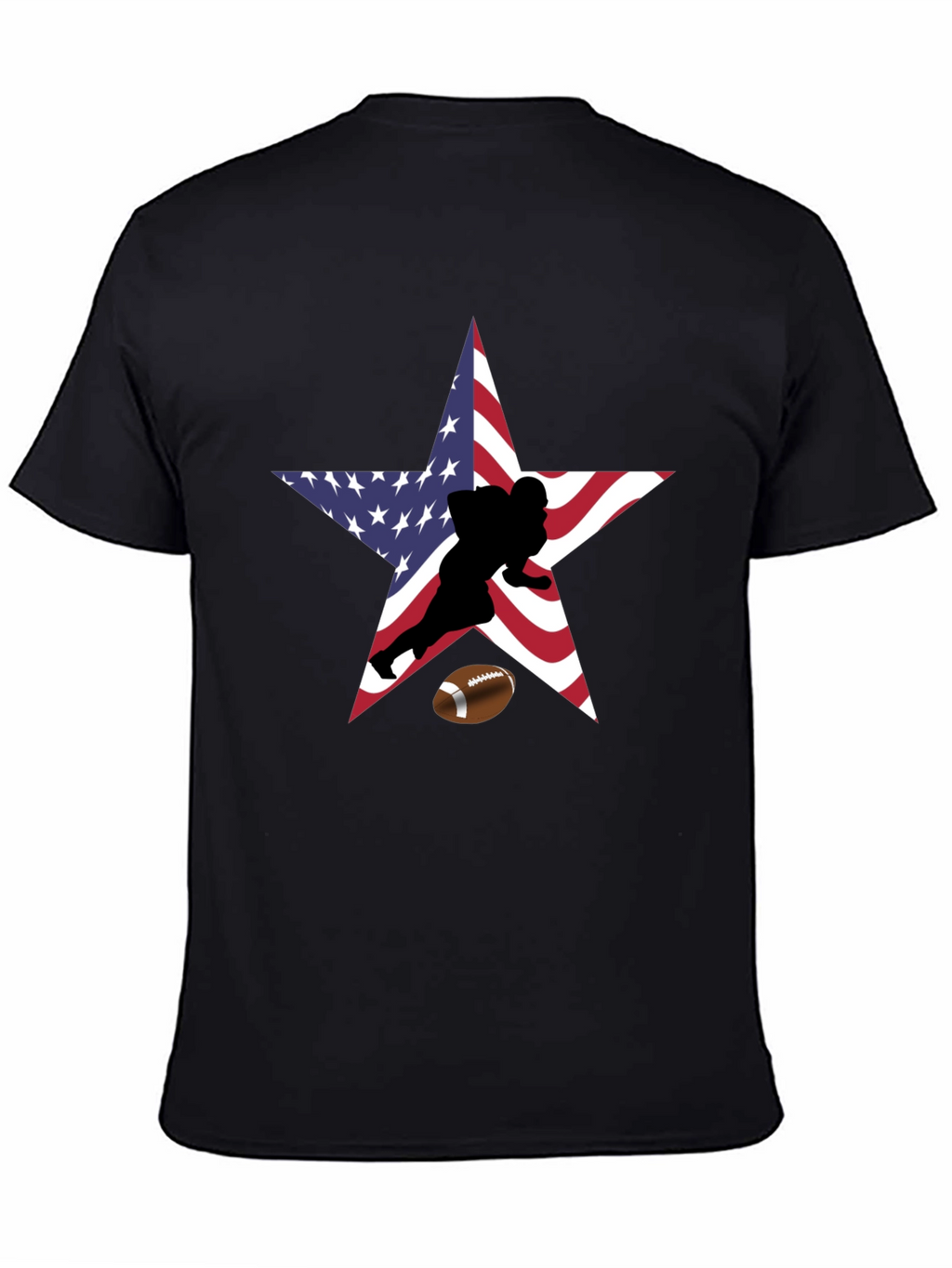 American Football Star Graphic T-Shirt