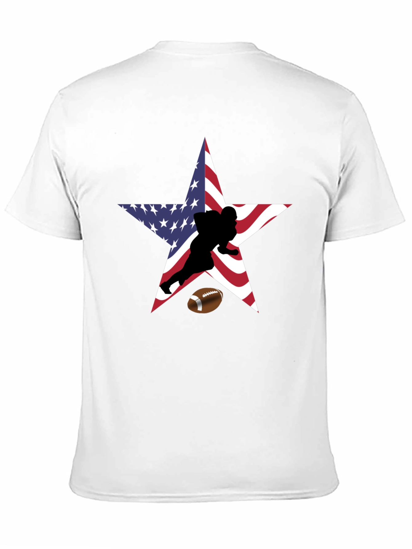 American Football Star Graphic T-Shirt