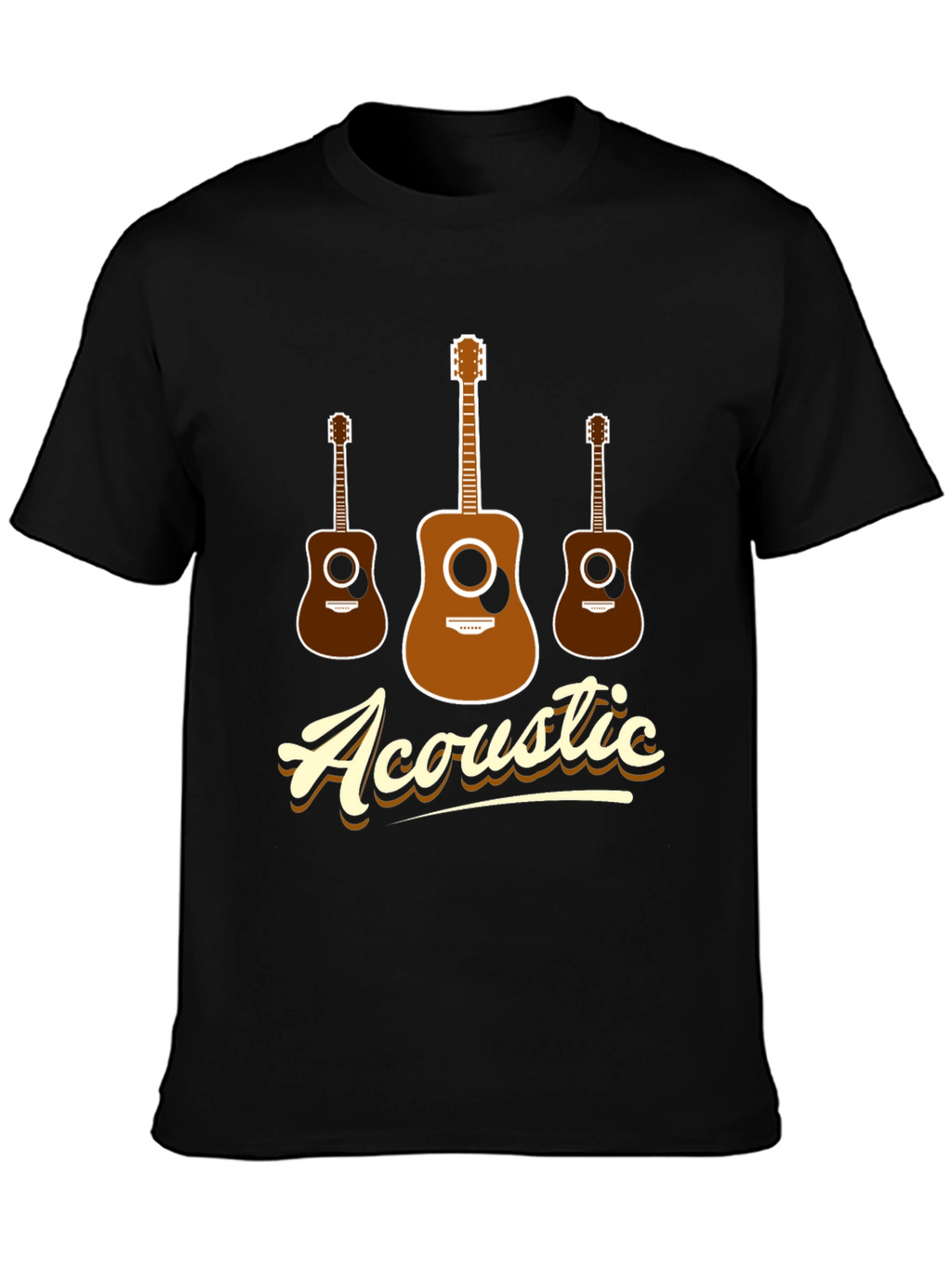 Acoustic Guitar T-Shirt - Music Lover Tee