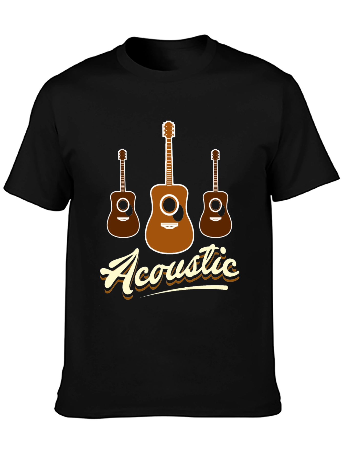 Acoustic Guitar T-Shirt - Music Lover Tee