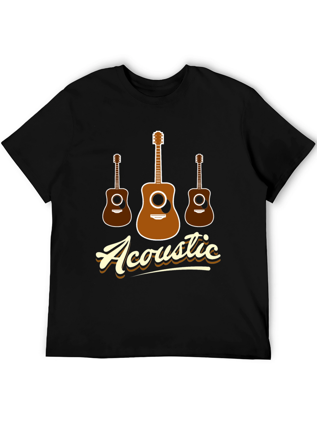 Acoustic Guitar T-Shirt - Music Lover Tee
