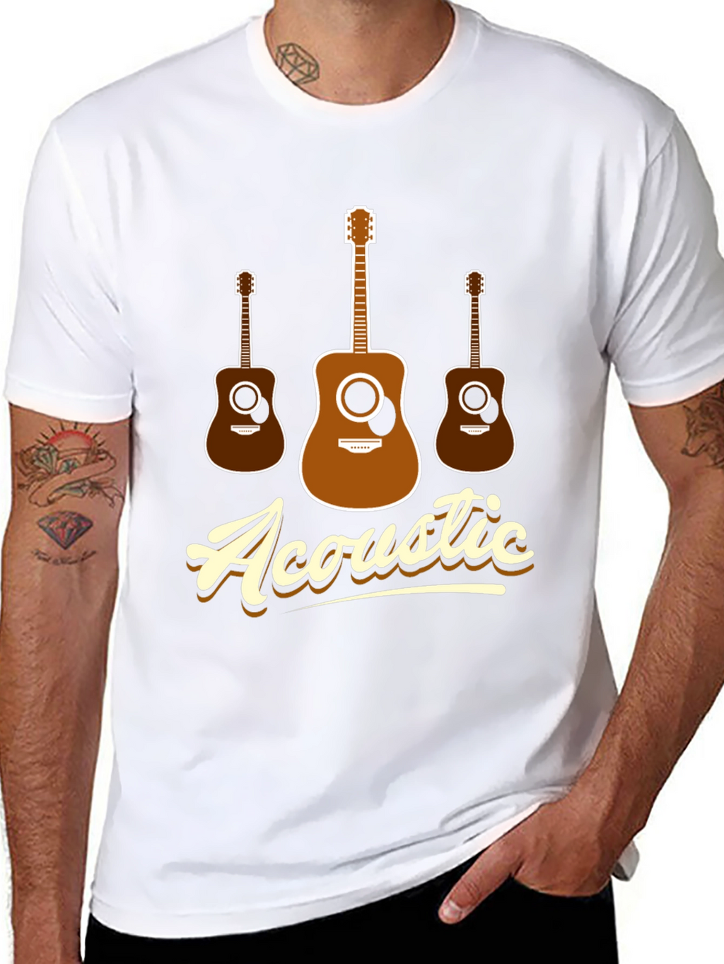 Acoustic Guitar T-Shirt - Music Lover Tee