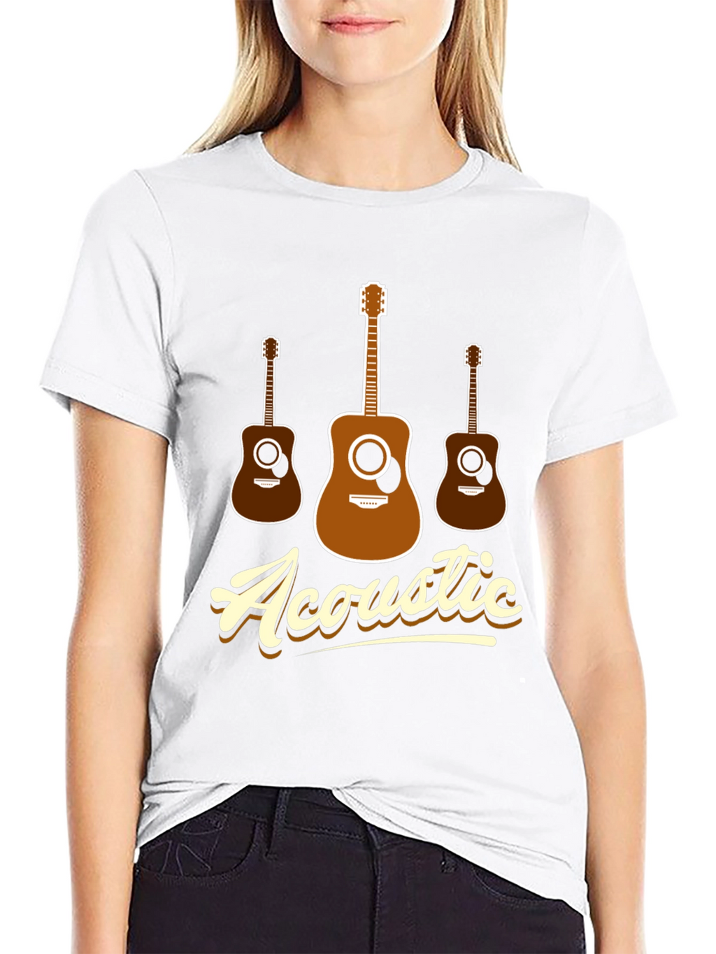 Acoustic Guitar T-Shirt - Music Lover Tee