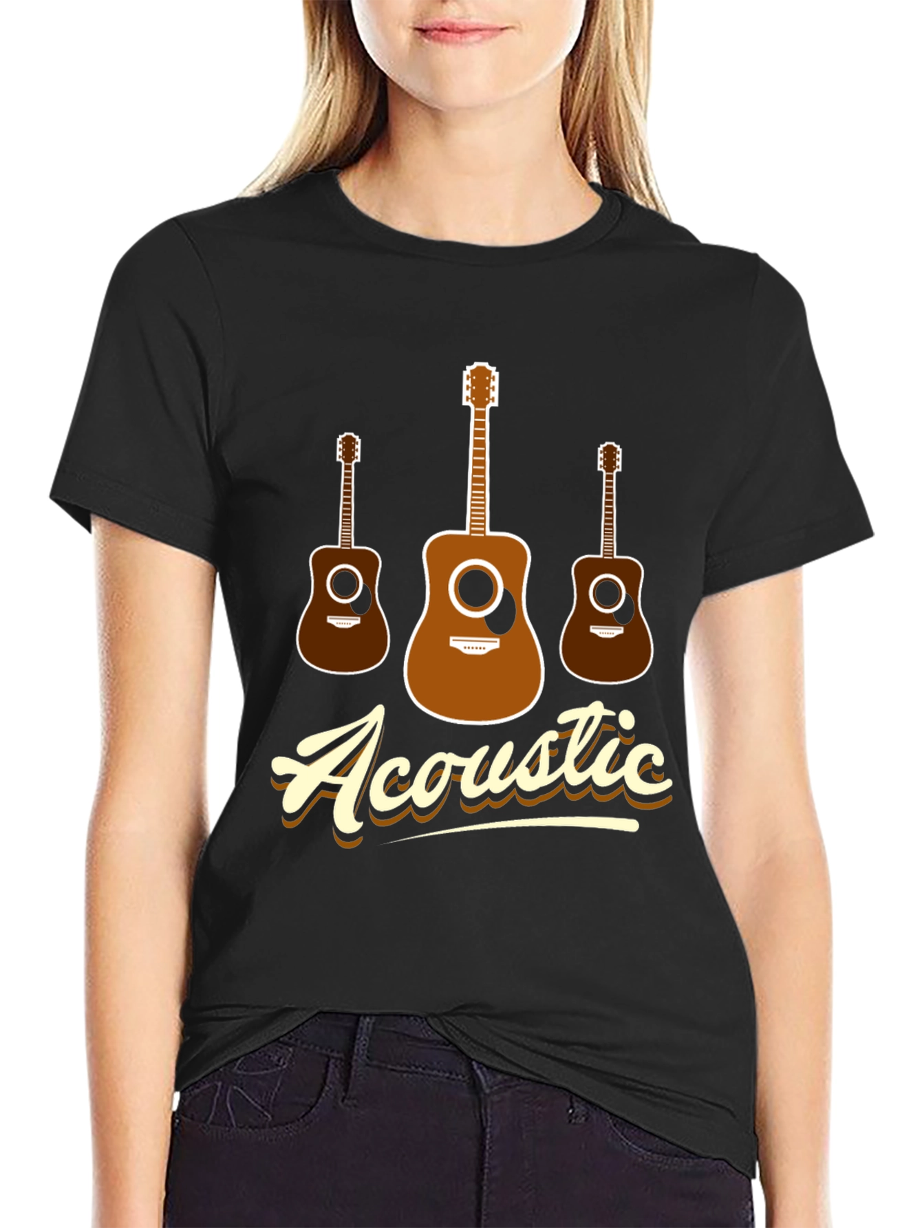 Acoustic Guitar T-Shirt - Music Lover Tee