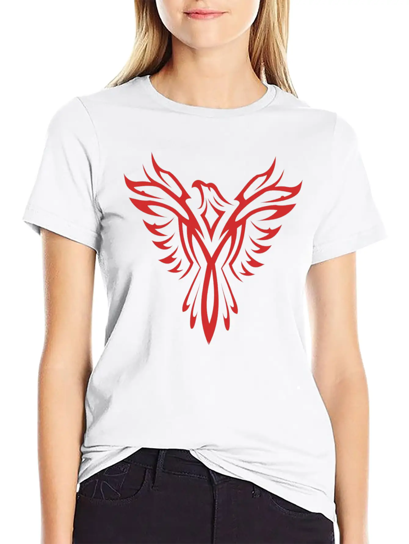 #ILoveNUKKI Official Women Phoenix Shirt Breathable Graphic T-Shirt – Perfect For Casual Days