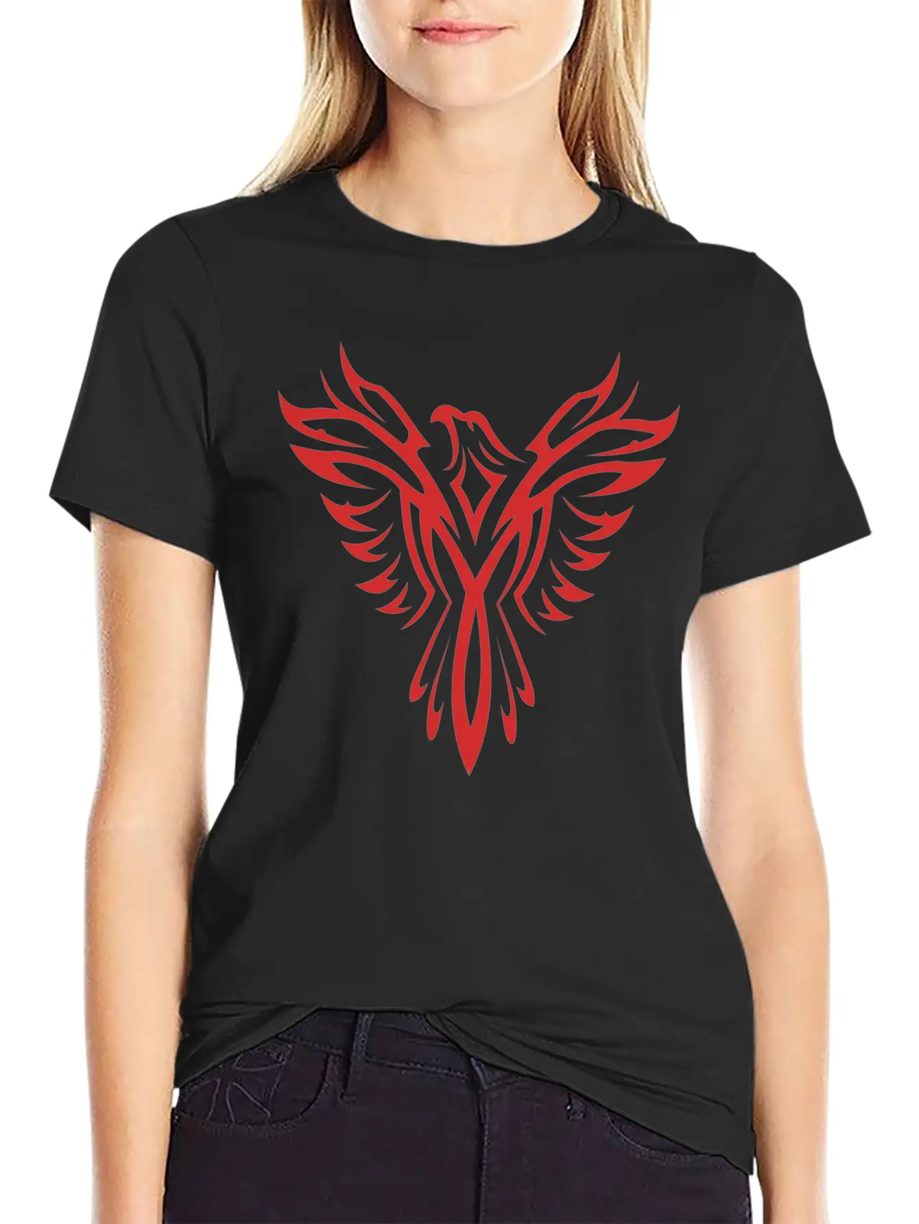 #ILoveNUKKI Official Women Phoenix Shirt Breathable Graphic T-Shirt – Perfect For Casual Days