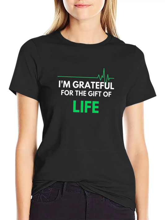 "I'm Grateful Inspirational Design" Timeless Short Sleeve Tee – Comfy And Minimalist Design