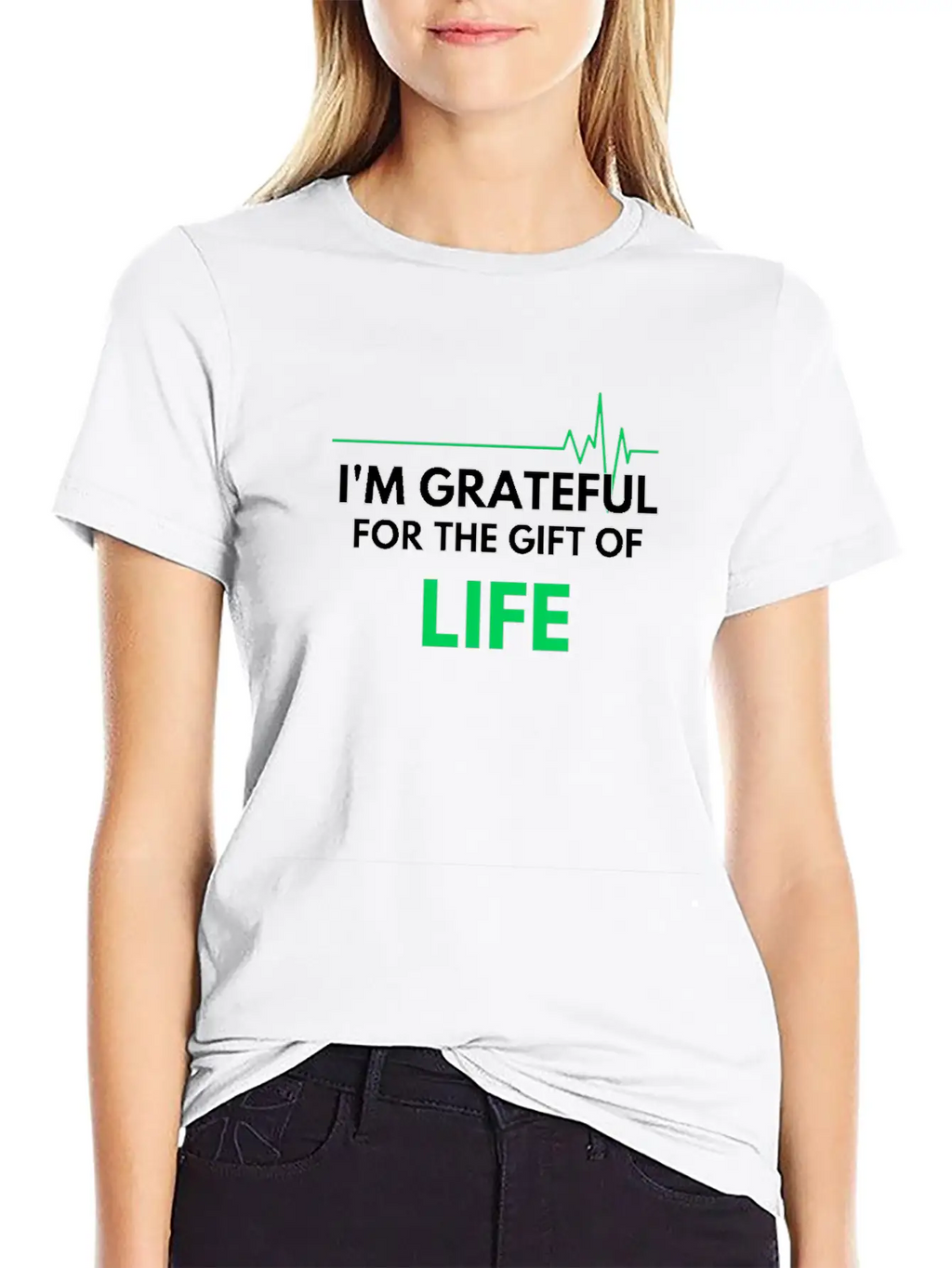 "I'm Grateful Inspirational Design" Timeless Short Sleeve Tee – Comfy And Minimalist Design