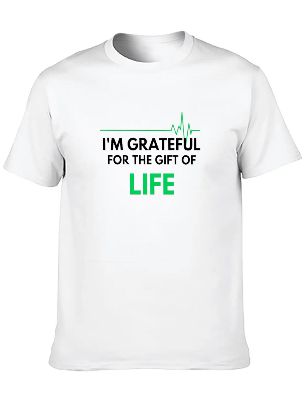 "I'm Grateful Inspirational Design" Timeless Short Sleeve Tee – Comfy And Minimalist Design
