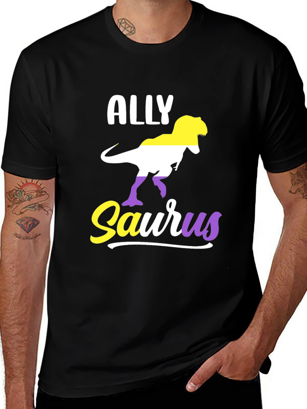 ALLYsaurus Dinosaur Pride T-Shirt