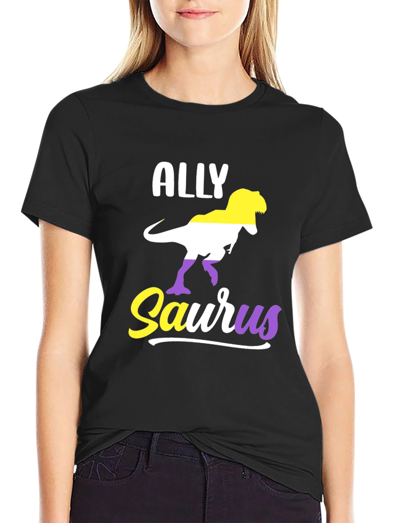 ALLYsaurus Dinosaur Pride T-Shirt