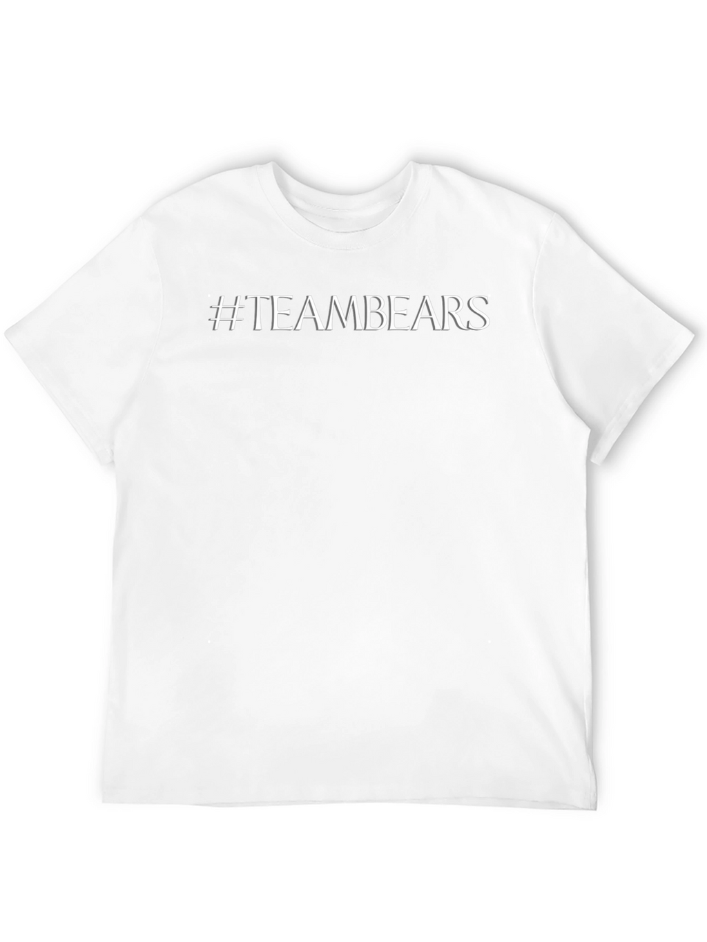#TeamBears Black Cotton Crew Neck T-Shirt