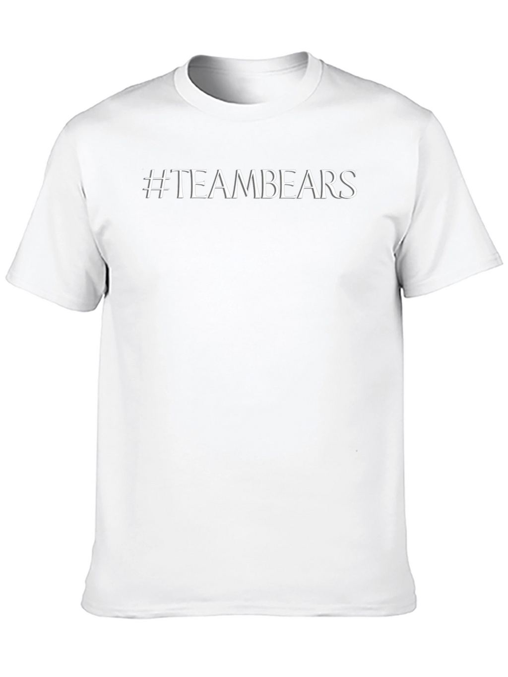 #TeamBears Black Cotton Crew Neck T-Shirt