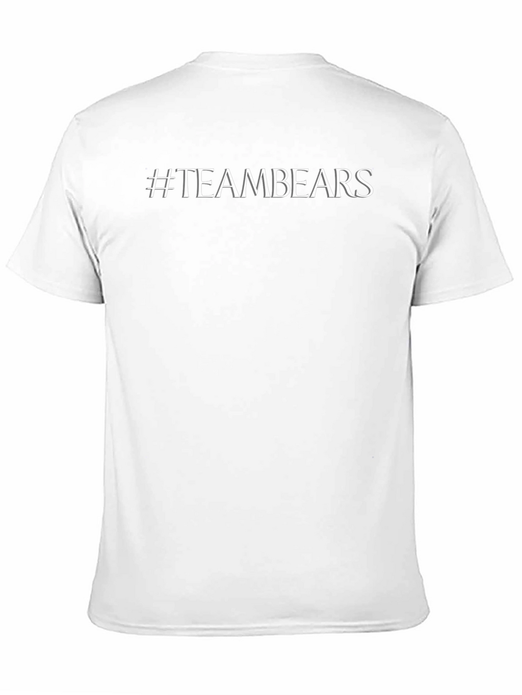 #TeamBears Black Cotton Crew Neck T-Shirt