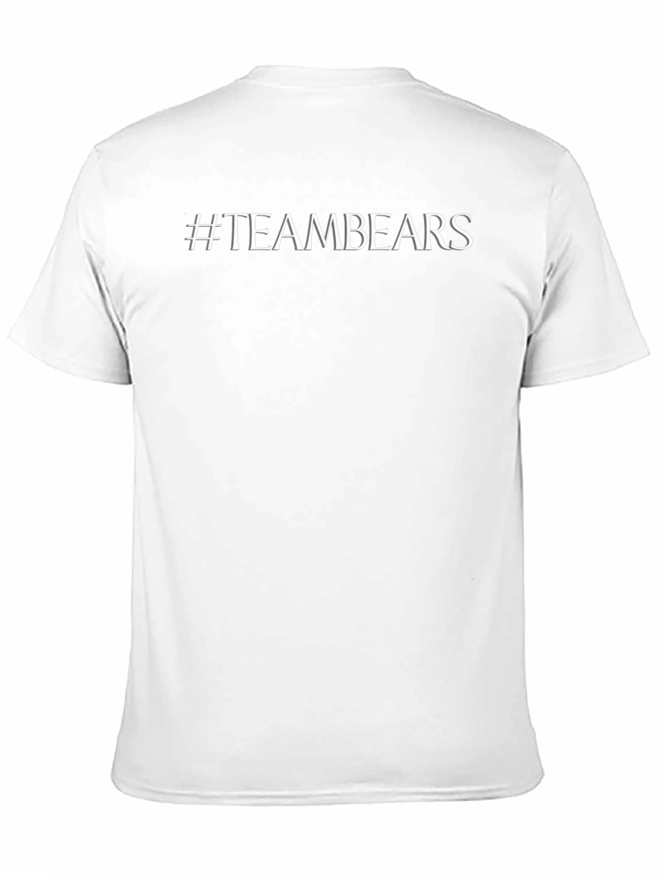 #TeamBears Black Cotton Crew Neck T-Shirt