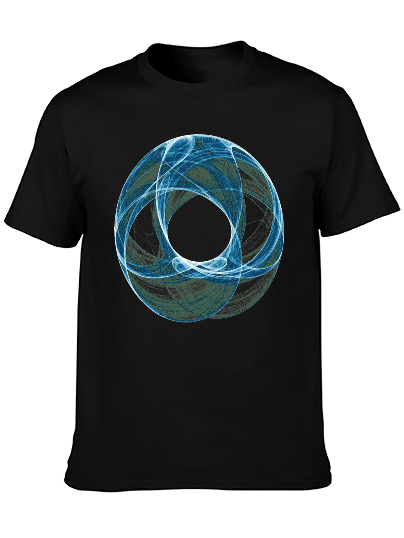 Abstract Sphere Graphic Tee - Modern Black T-Shirt
