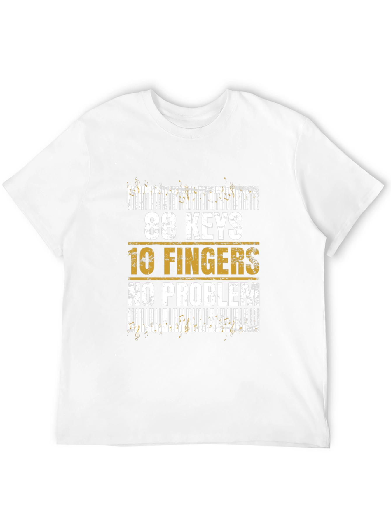 88 Keys 10 Fingers No Problem Graphic Tee