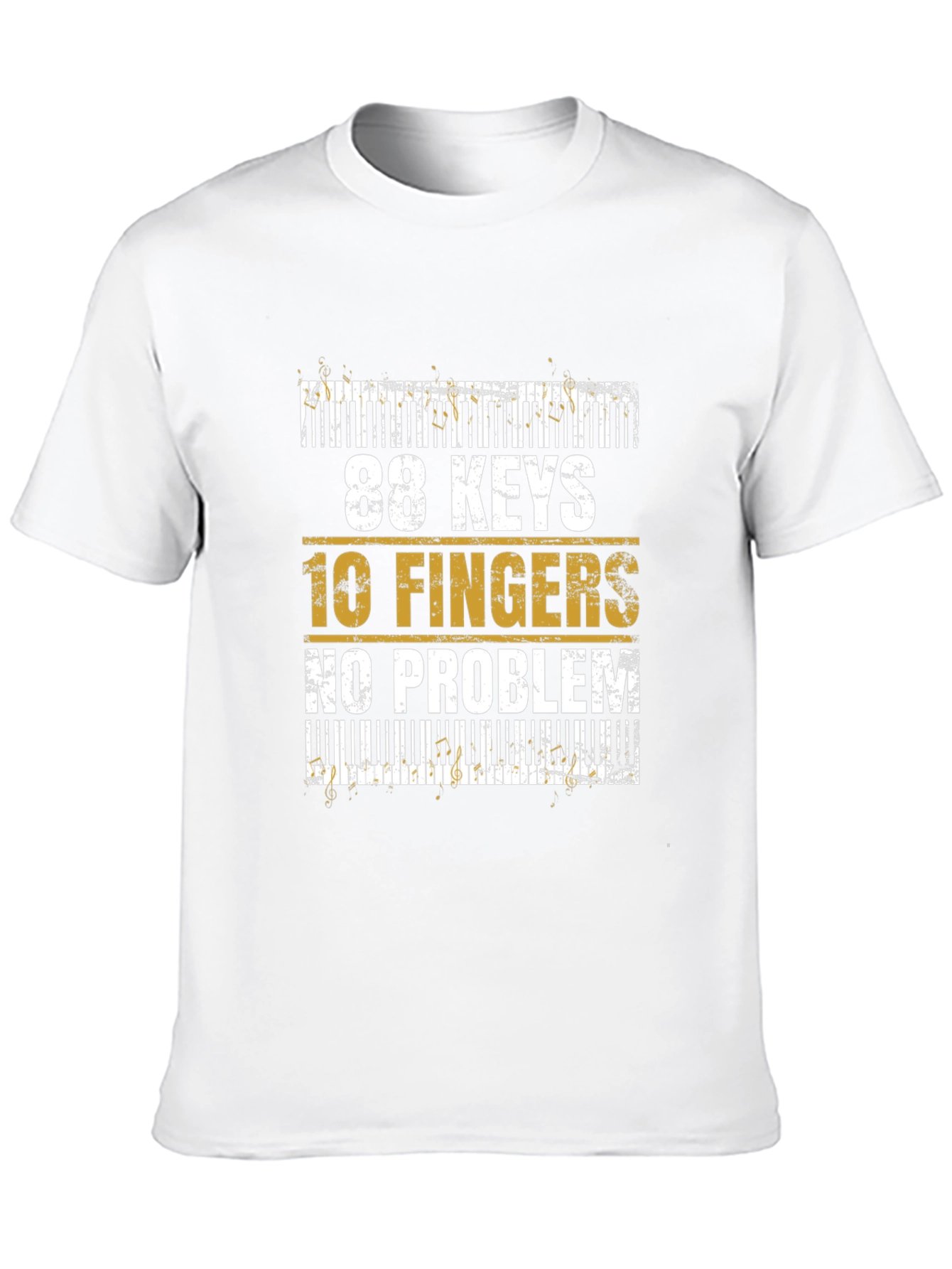 88 Keys 10 Fingers No Problem Graphic Tee
