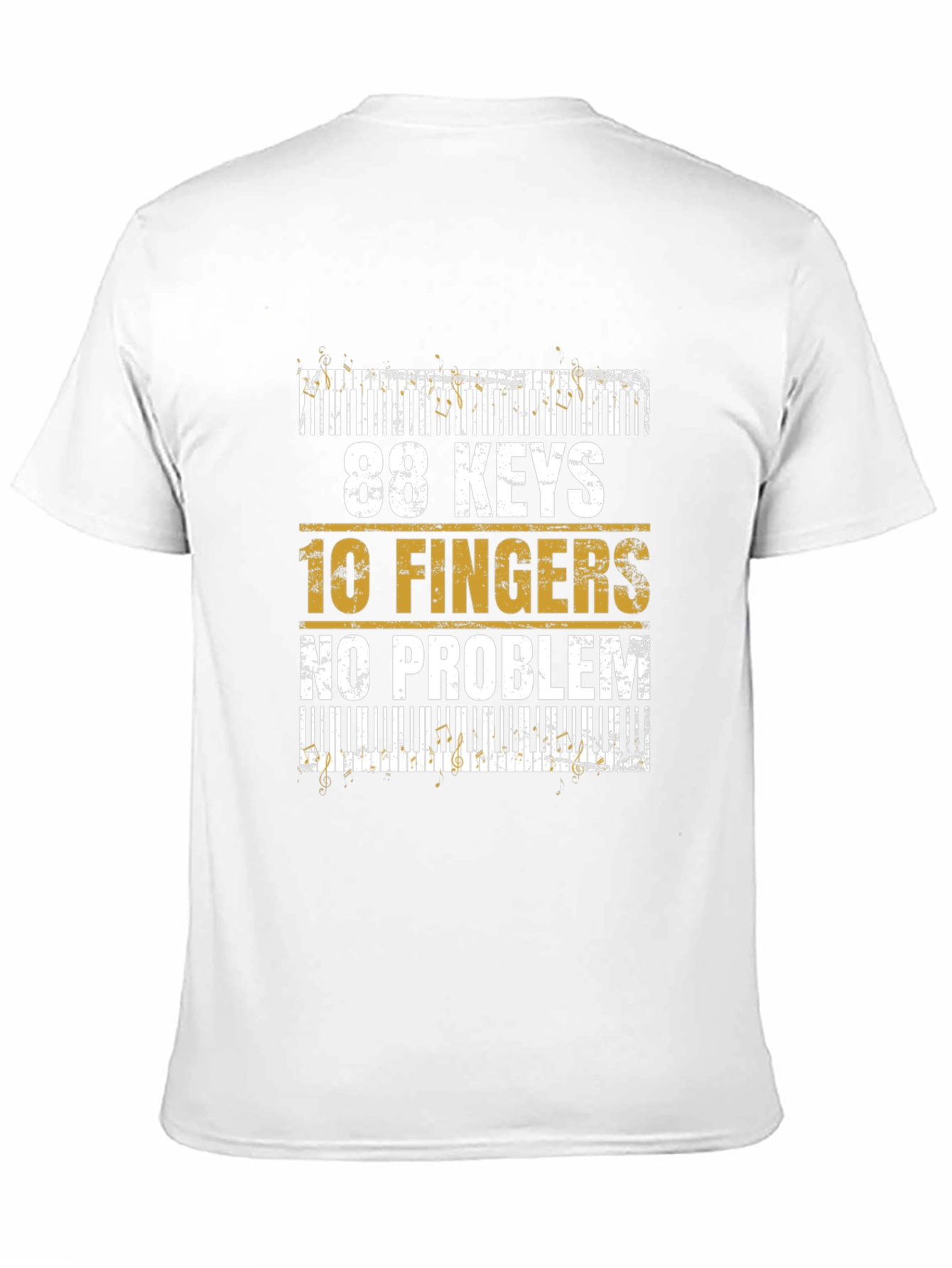 88 Keys 10 Fingers No Problem Graphic Tee