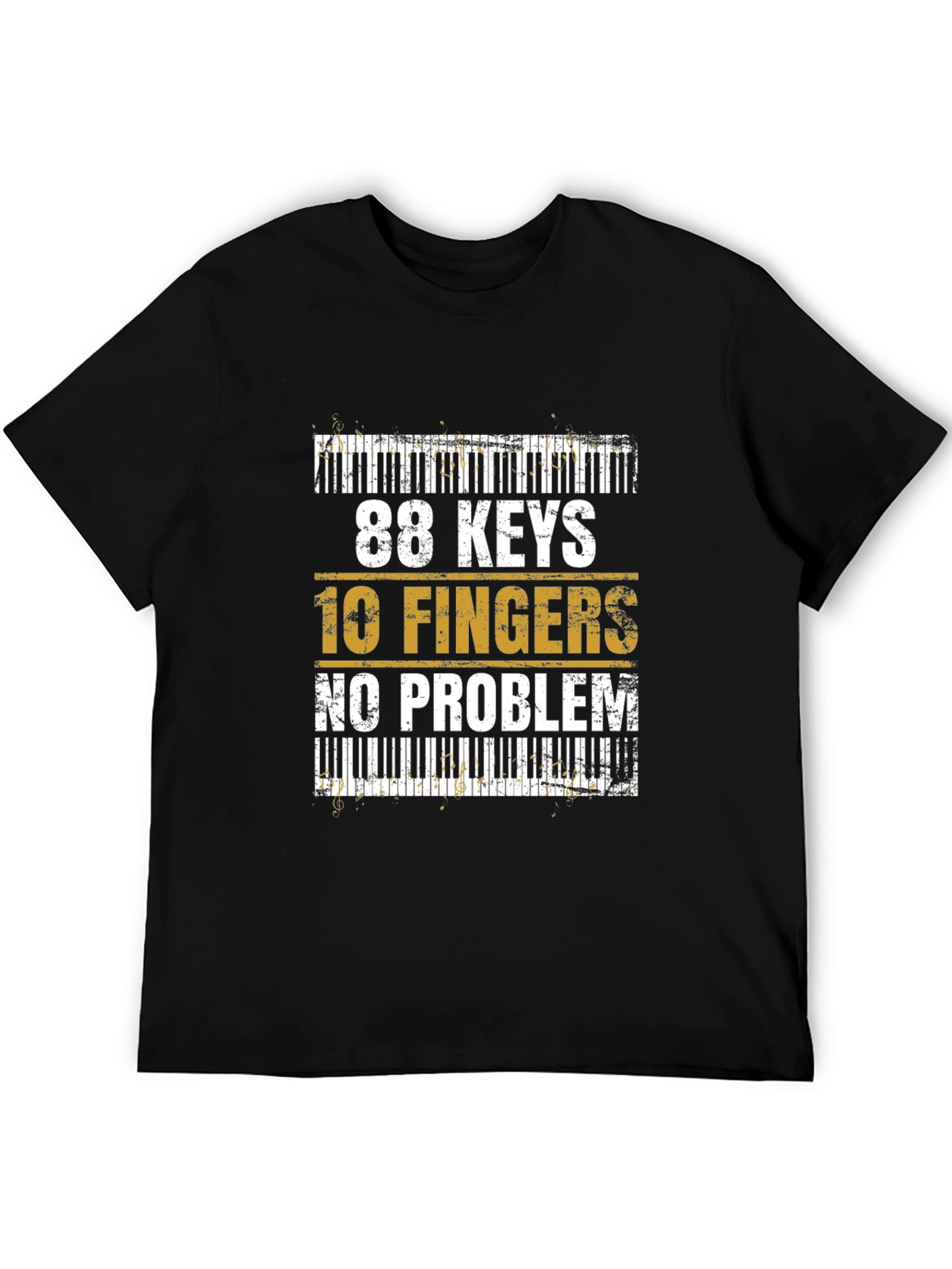 88 Keys 10 Fingers No Problem Graphic Tee