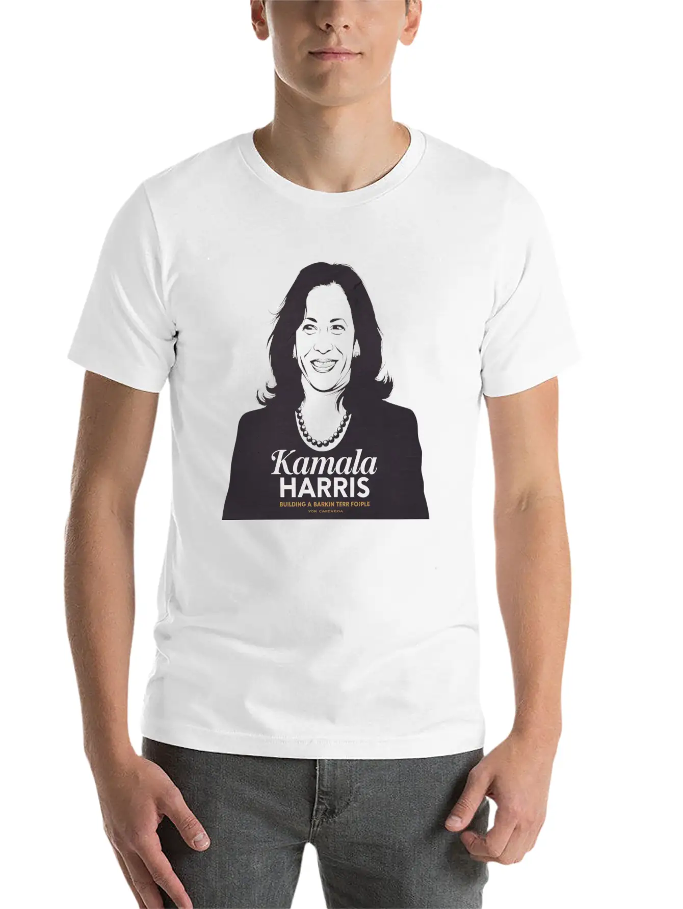 "Kamala Harris 2024: Leading With Compassion Classic Fit Graphic Tee For Daily Comfort – Unisex Cotton Shirt