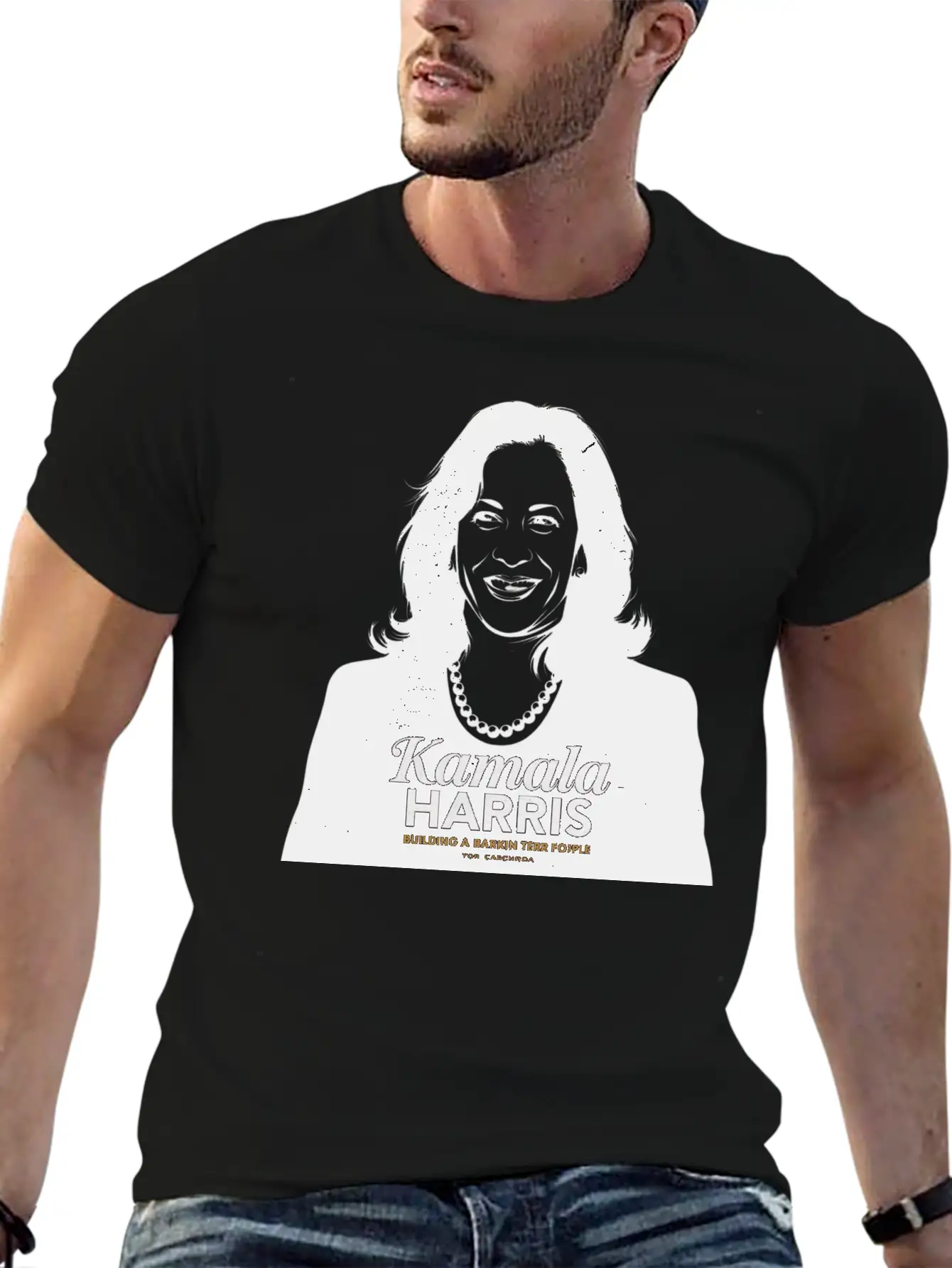 "Kamala Harris 2024: Leading With Compassion Classic Fit Graphic Tee For Daily Comfort – Unisex Cotton Shirt