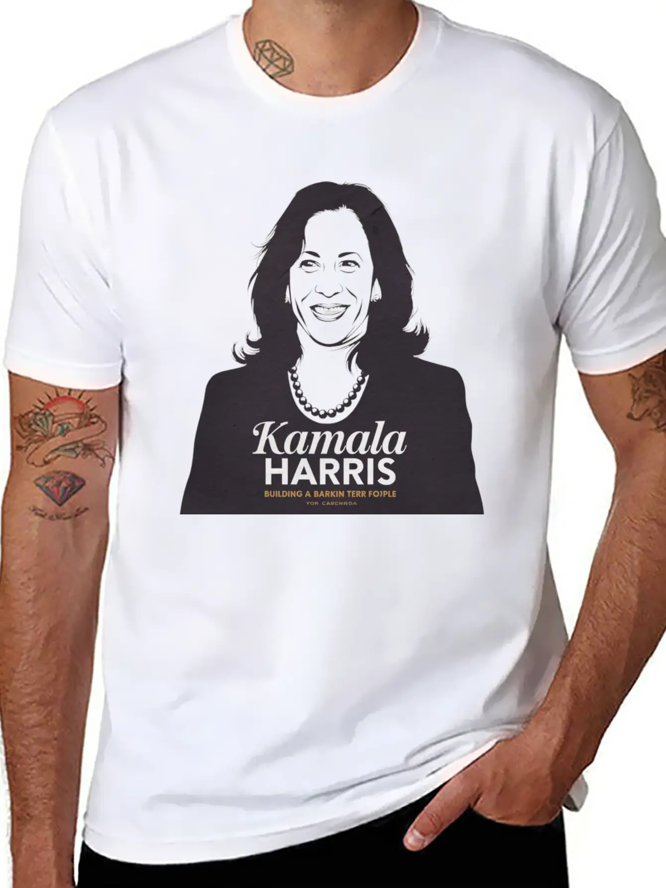 "Kamala Harris 2024: Leading With Compassion Classic Fit Graphic Tee For Daily Comfort – Unisex Cotton Shirt