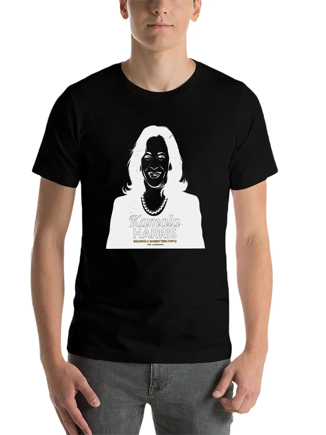 "Kamala Harris 2024: Leading With Compassion Classic Fit Graphic Tee For Daily Comfort – Unisex Cotton Shirt