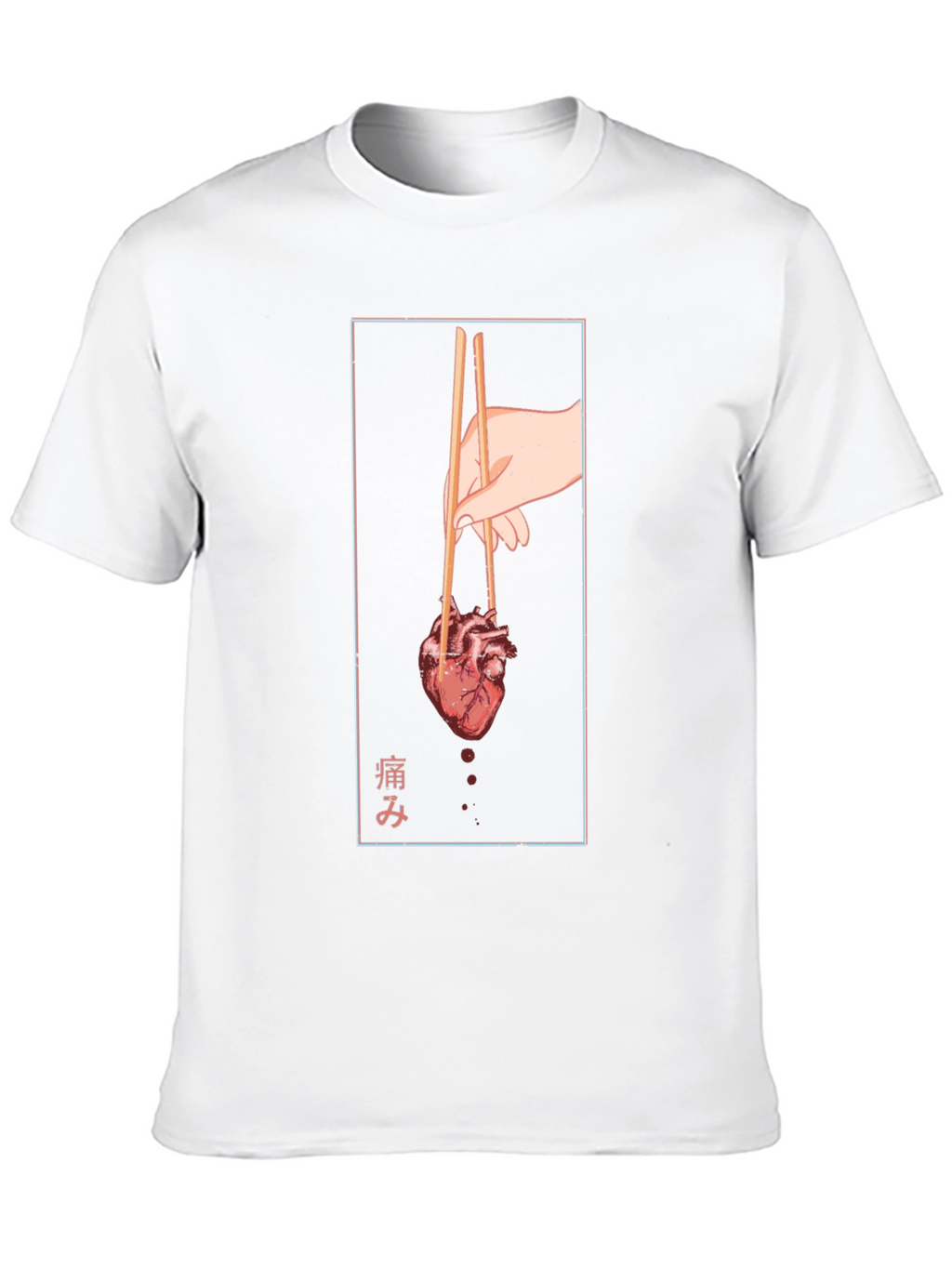 Anatomical Heart Chopsticks Graphic T-Shirt