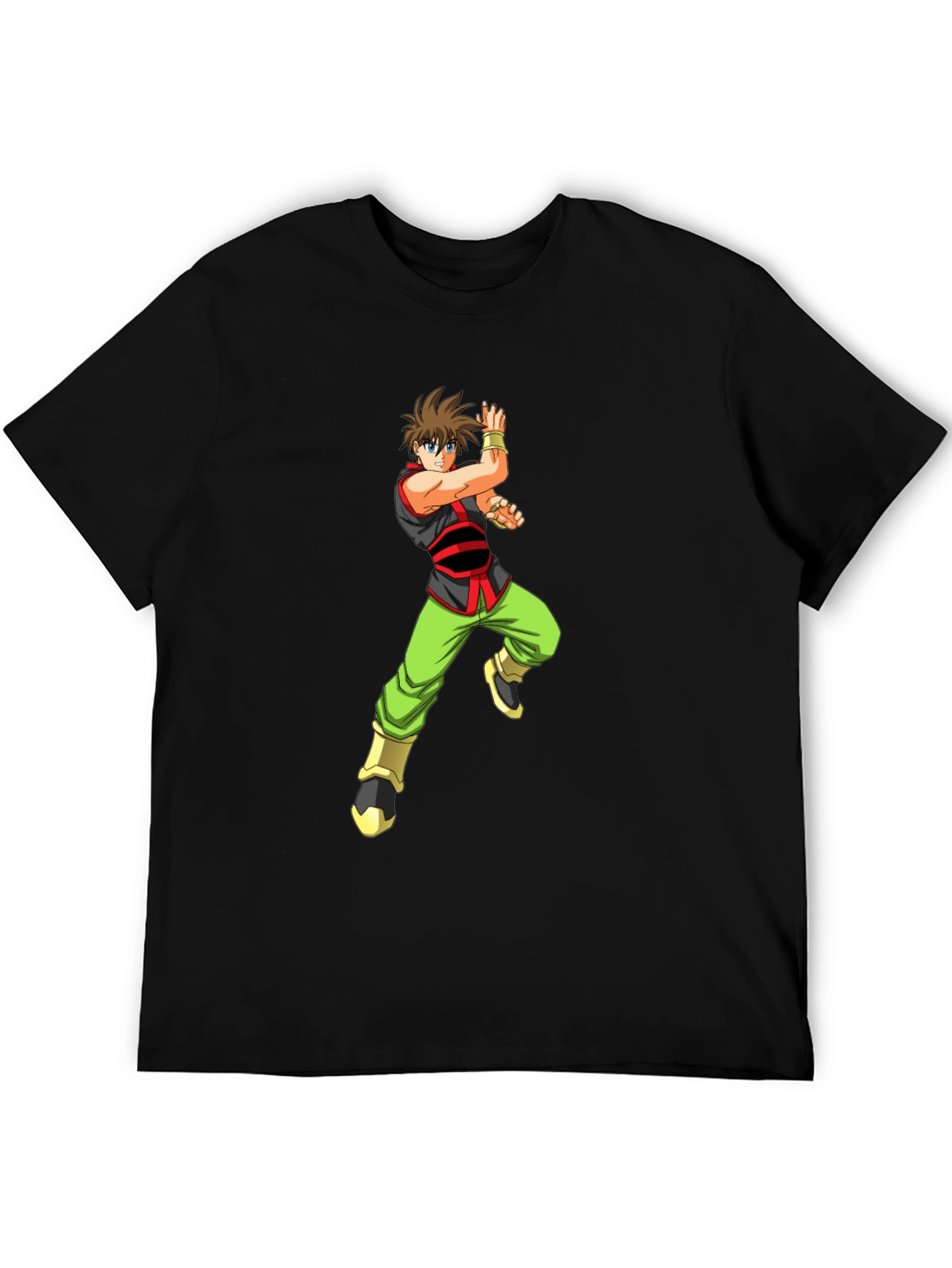 Anime Warrior Black T-Shirt