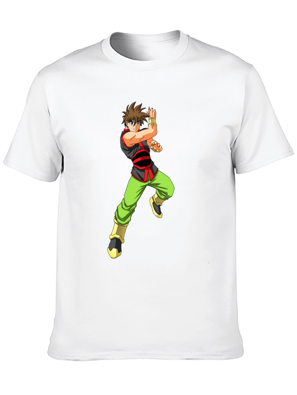 Anime Warrior Black T-Shirt